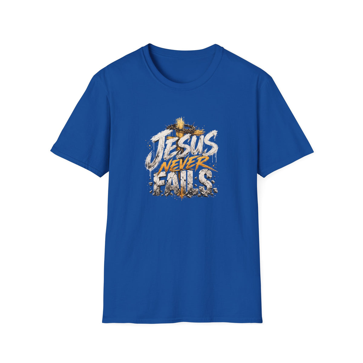 T-Shirt — Jesus Never Fails