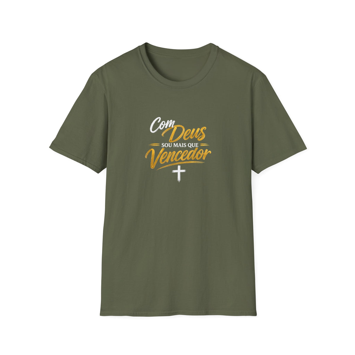 T-Shirt "Com Deus sou mais que vencedor"