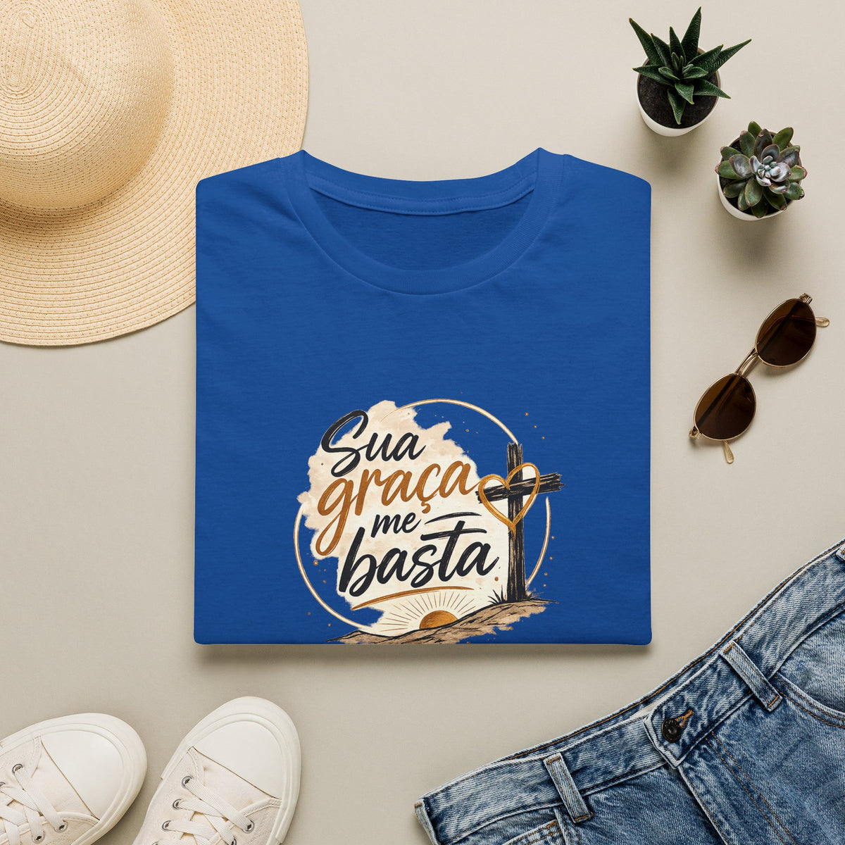 T‑Shirt - "Sua Graça Me Basta"