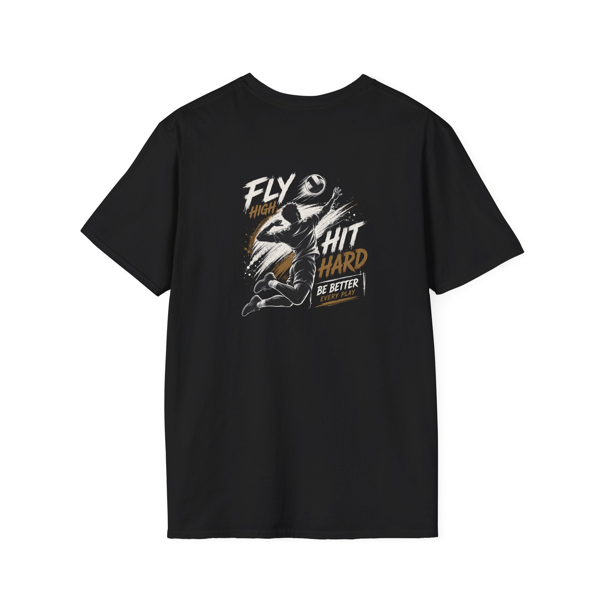 T-Shirt — “Fly High Hit Hard” Volleyboll