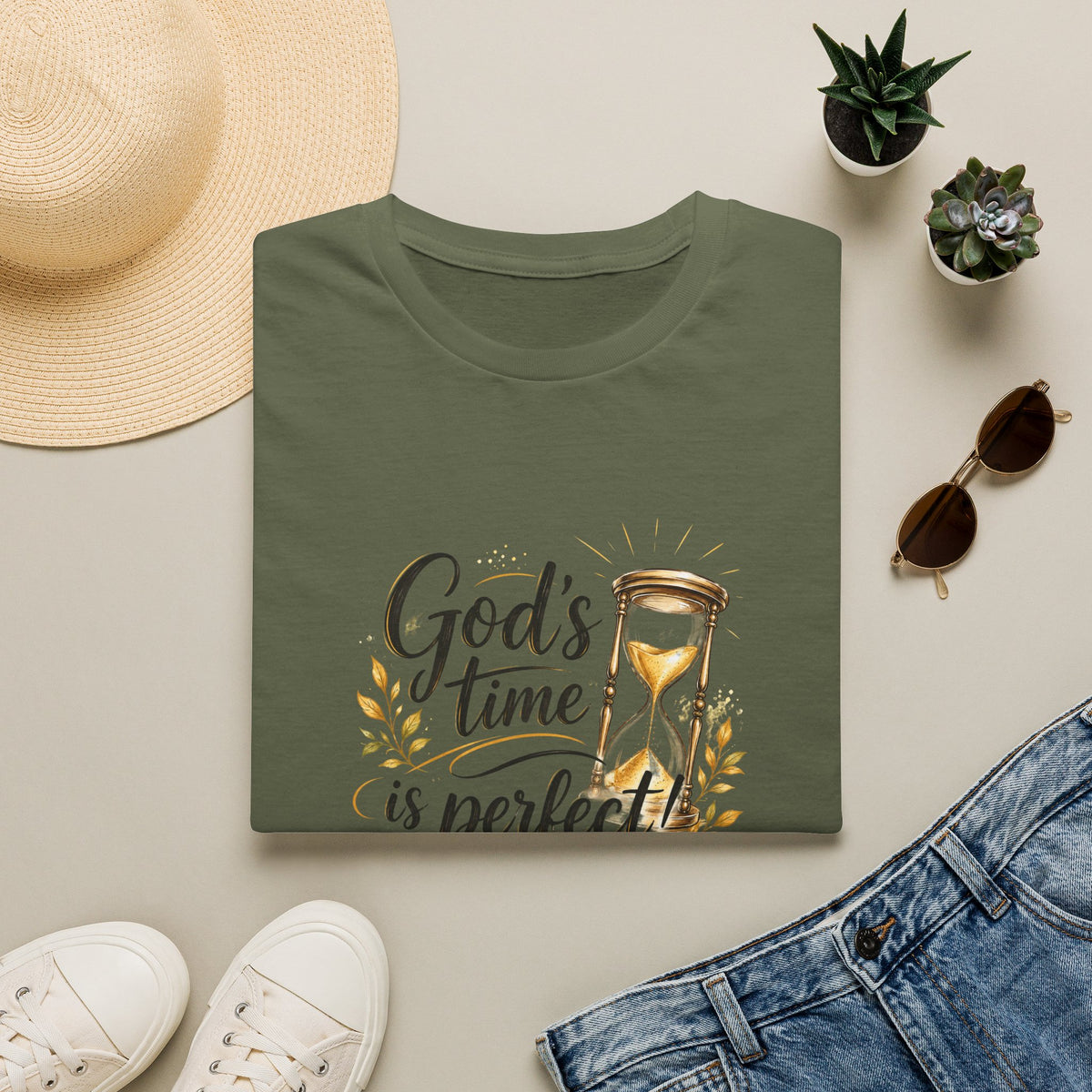 T-Shirt "God's Time Is Perfect"
