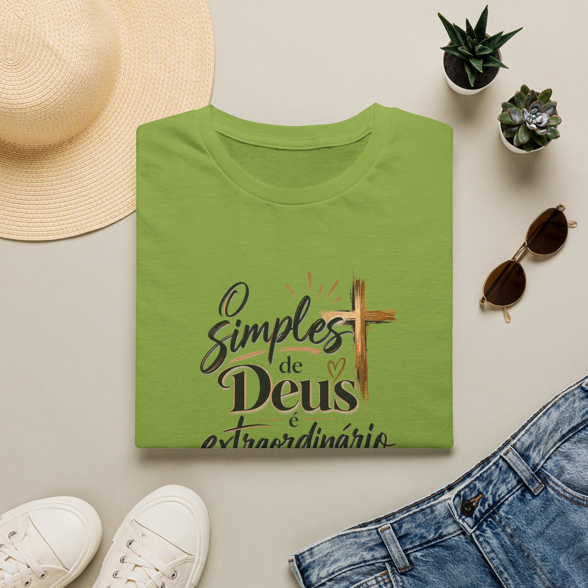 T-Shirt — "O Simples de Deus é Extraordinário"