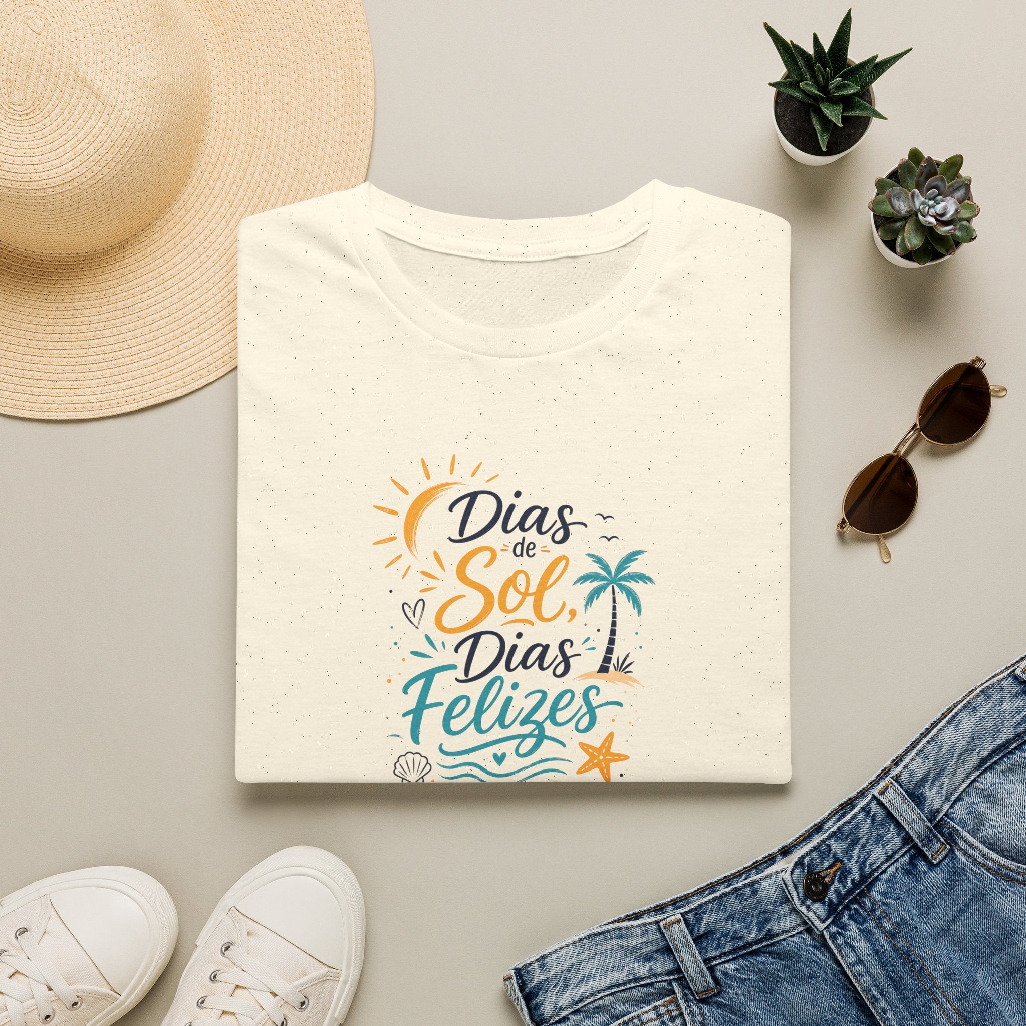 T-Shirt — "Días de Sol, Días Felizes"