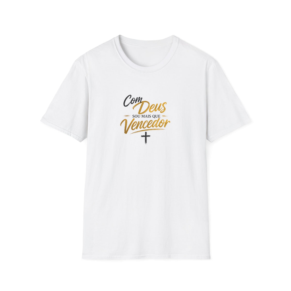 T‑Shirt — "Com Deus Sou Mais Que Vencedor"