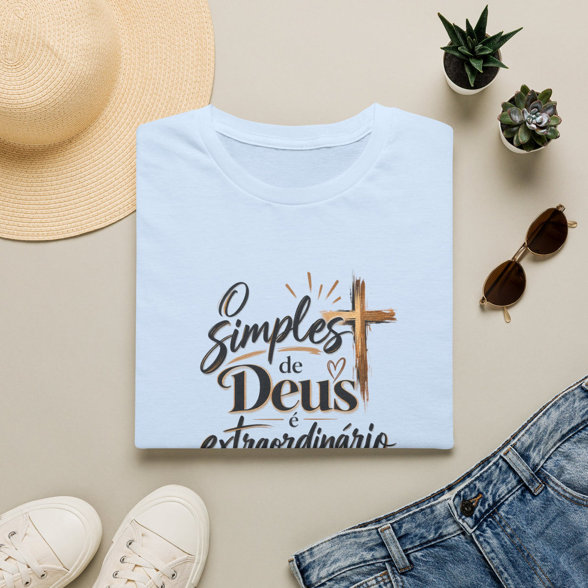 T-Shirt — "O Simples de Deus é Extraordinário"