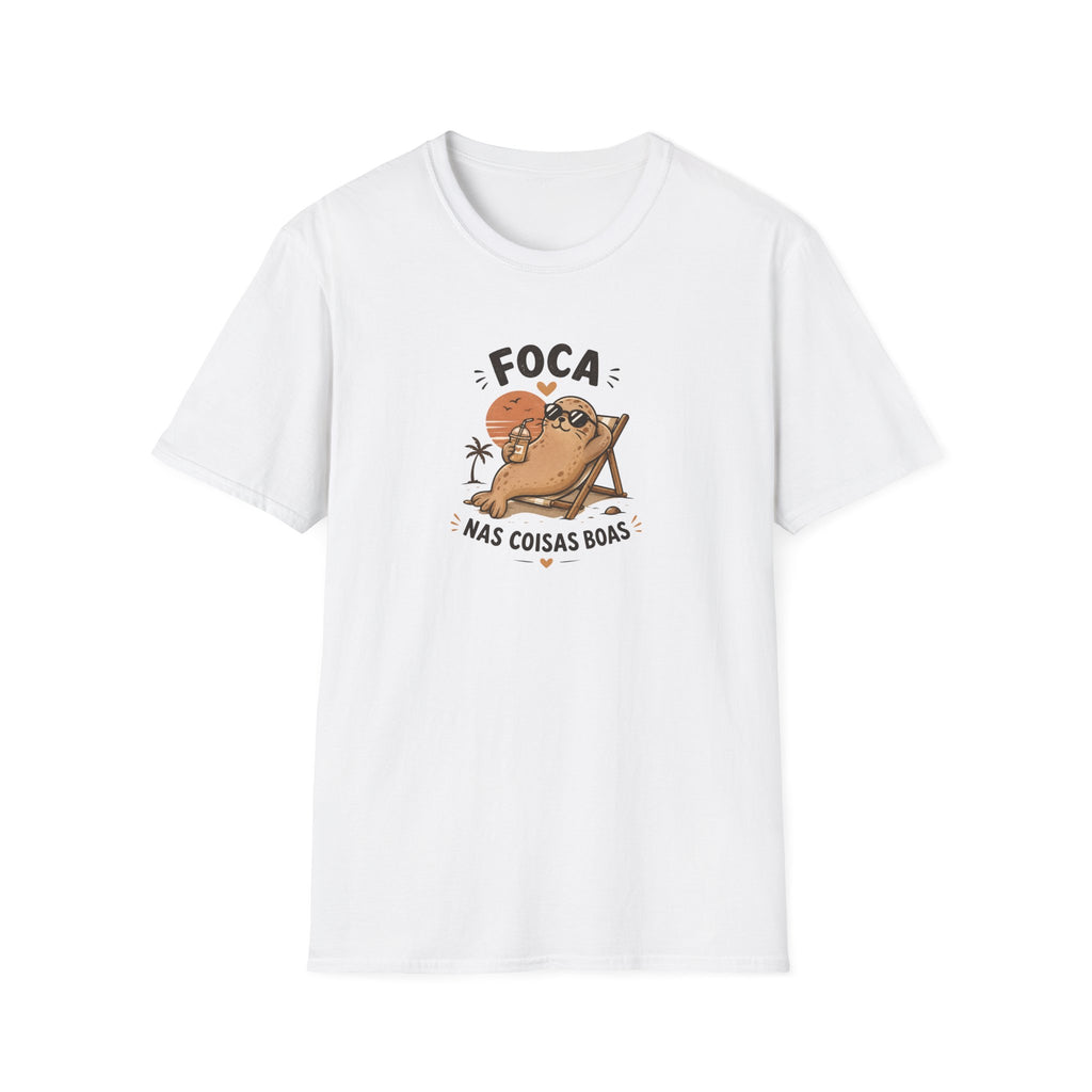 T-Shirt — "Foca nas Coisas Boas"