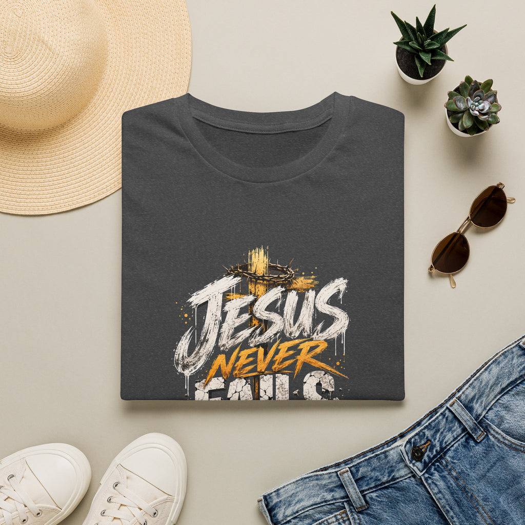 T-Shirt — Jesus Never Fails