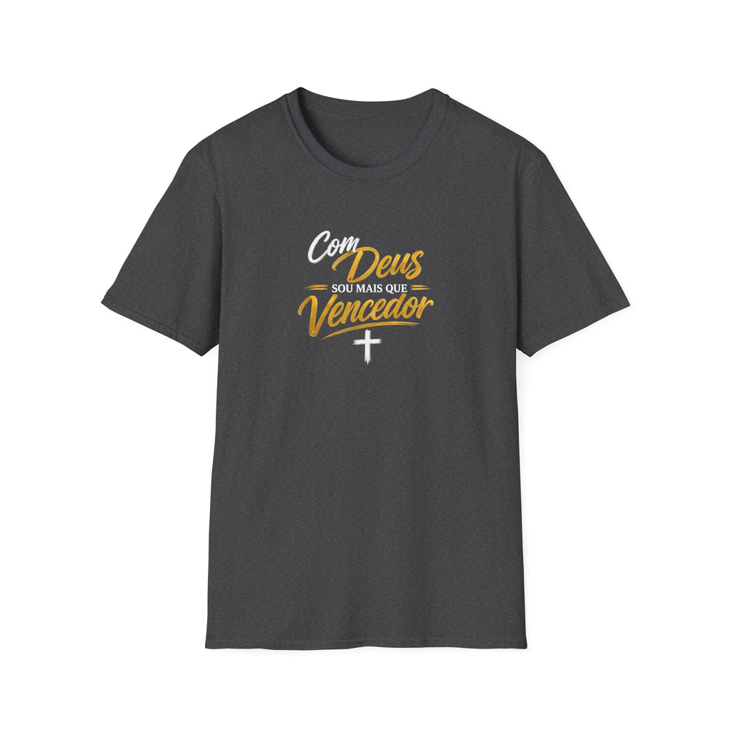 T-Shirt "Com Deus sou mais que vencedor"