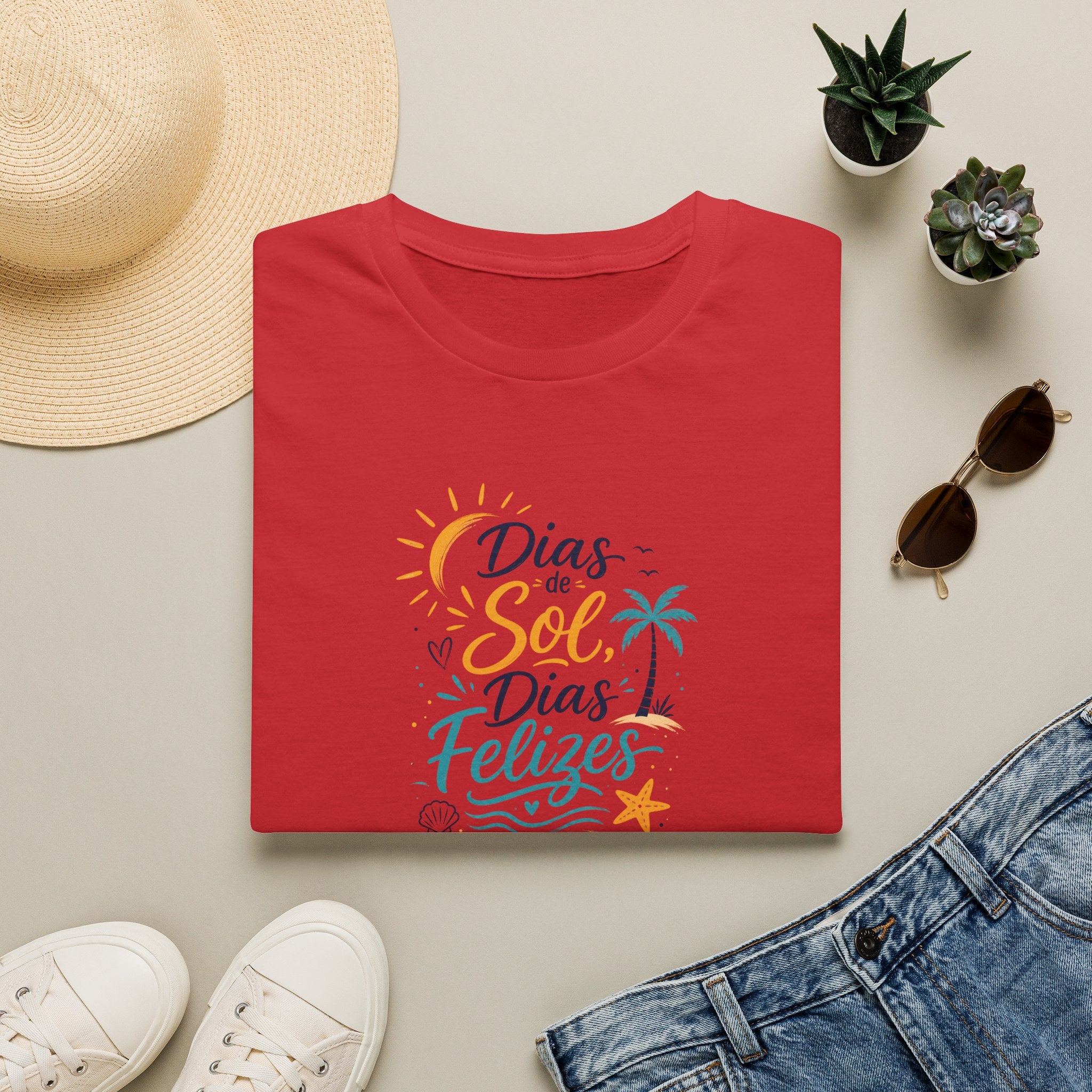 T-Shirt — "Días de Sol, Días Felizes"