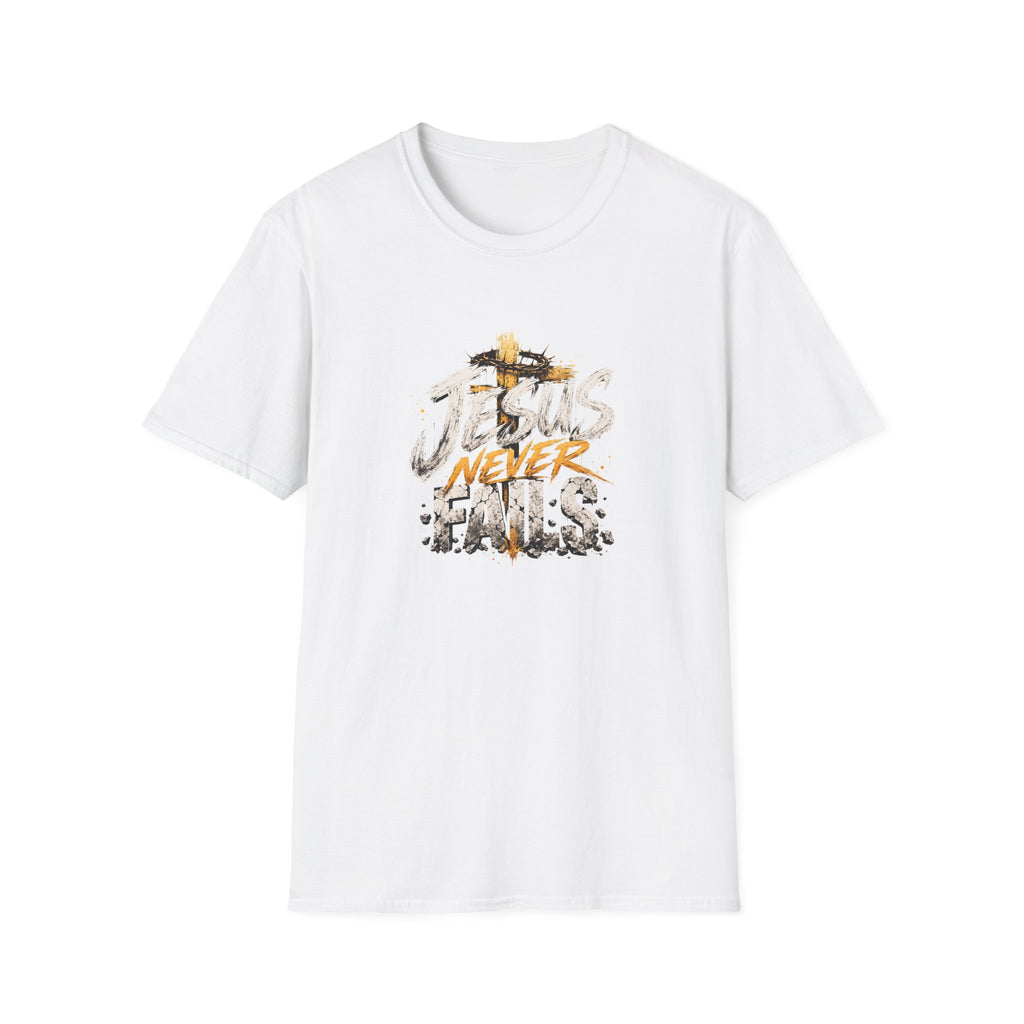 T-Shirt — Jesus Never Fails