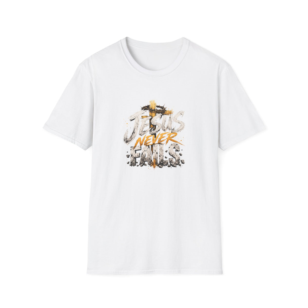 T-Shirt — Jesus Never Fails