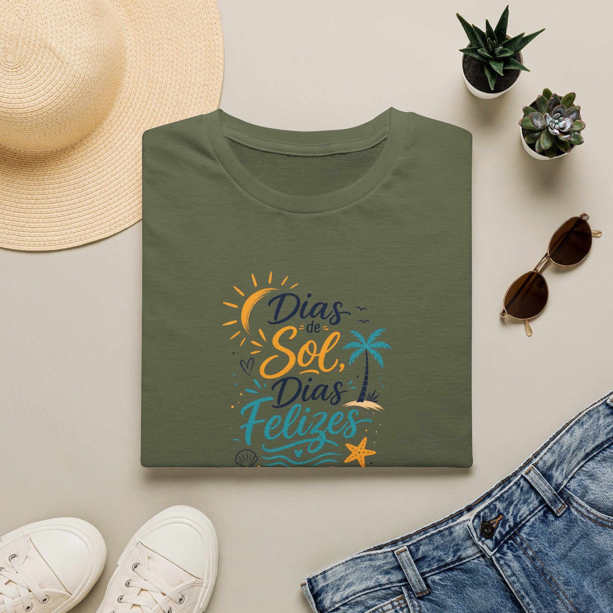 T-Shirt — "Días de Sol, Días Felizes"