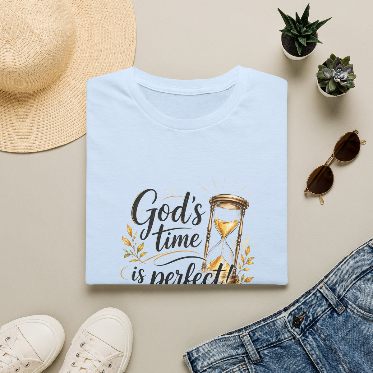 T-Shirt "God's Time Is Perfect"