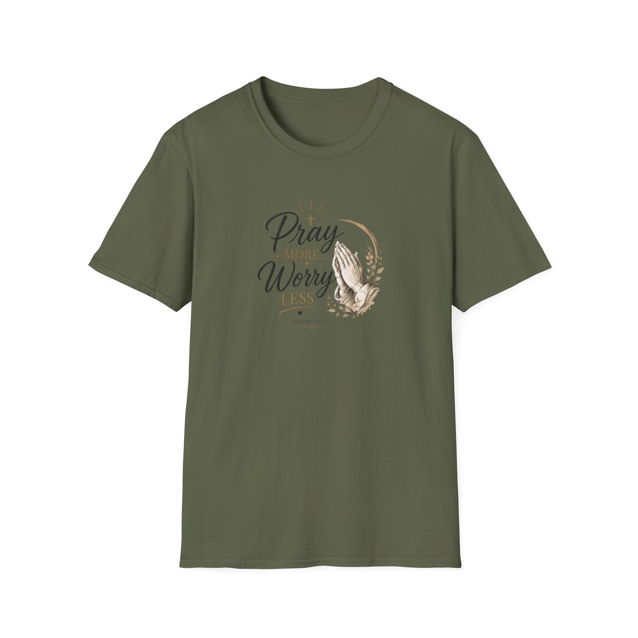T-Shirt — "Pray More Worry Less"