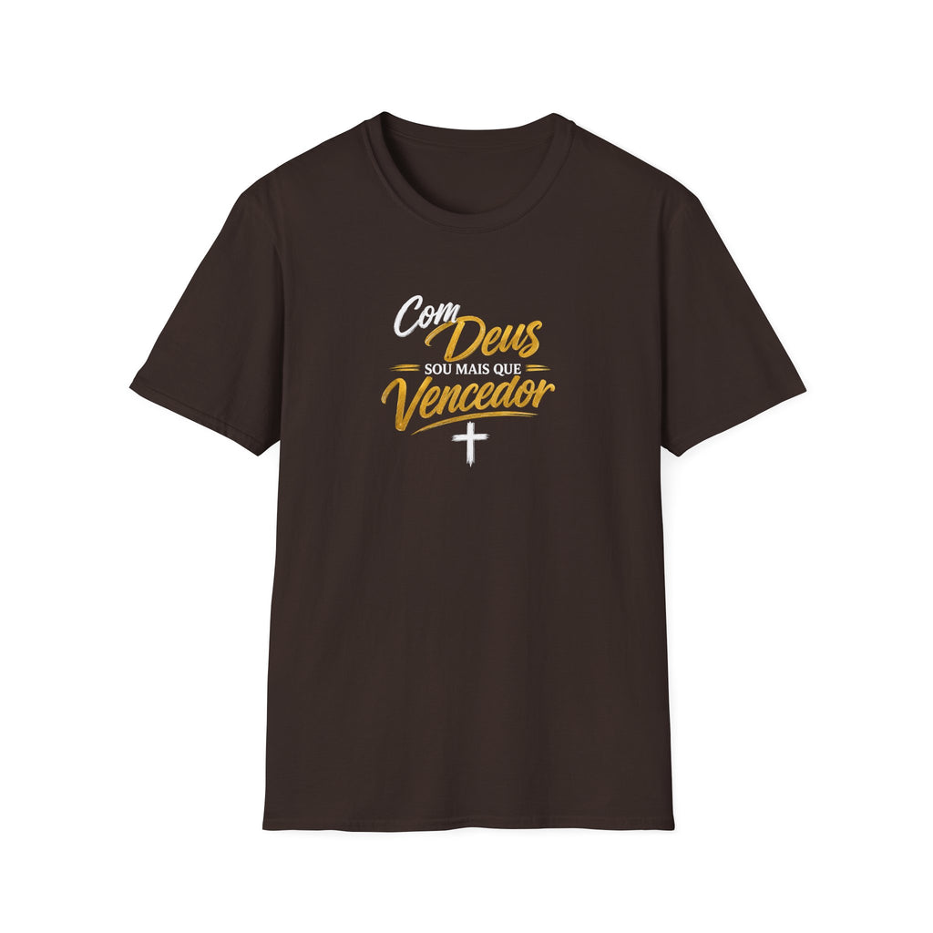 T-Shirt "Com Deus sou mais que vencedor"