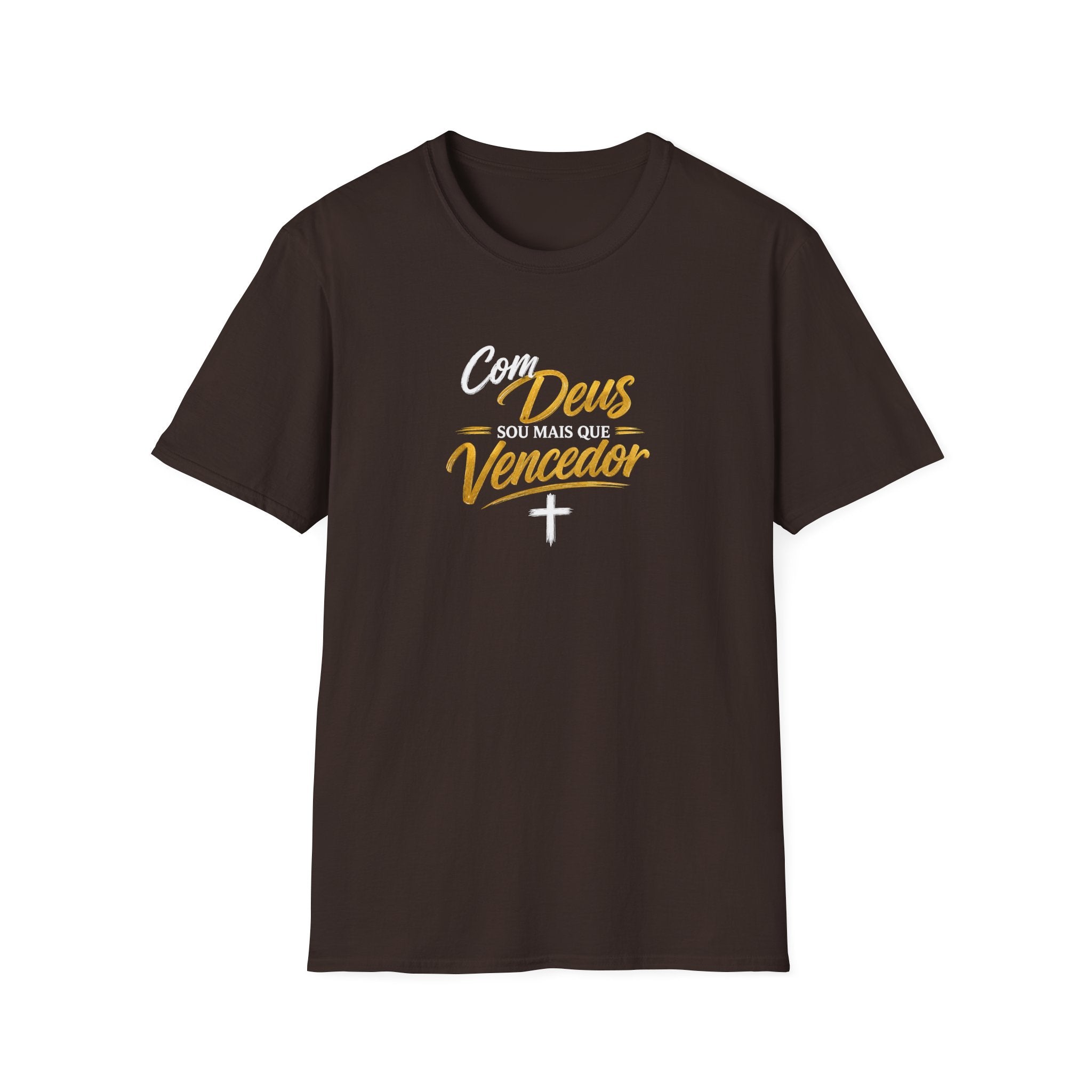 T-Shirt "Com Deus sou mais que vencedor"