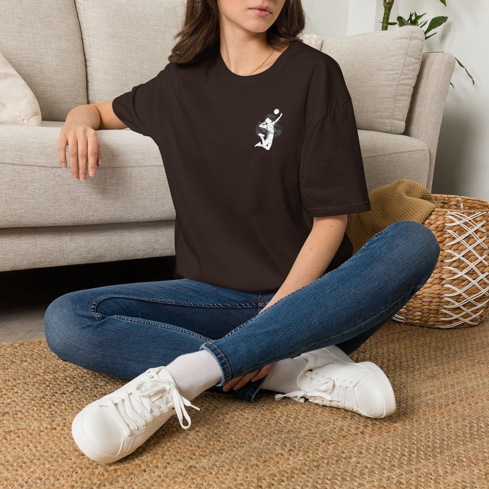 T-Shirt — “Fly High Hit Hard” Volleyboll
