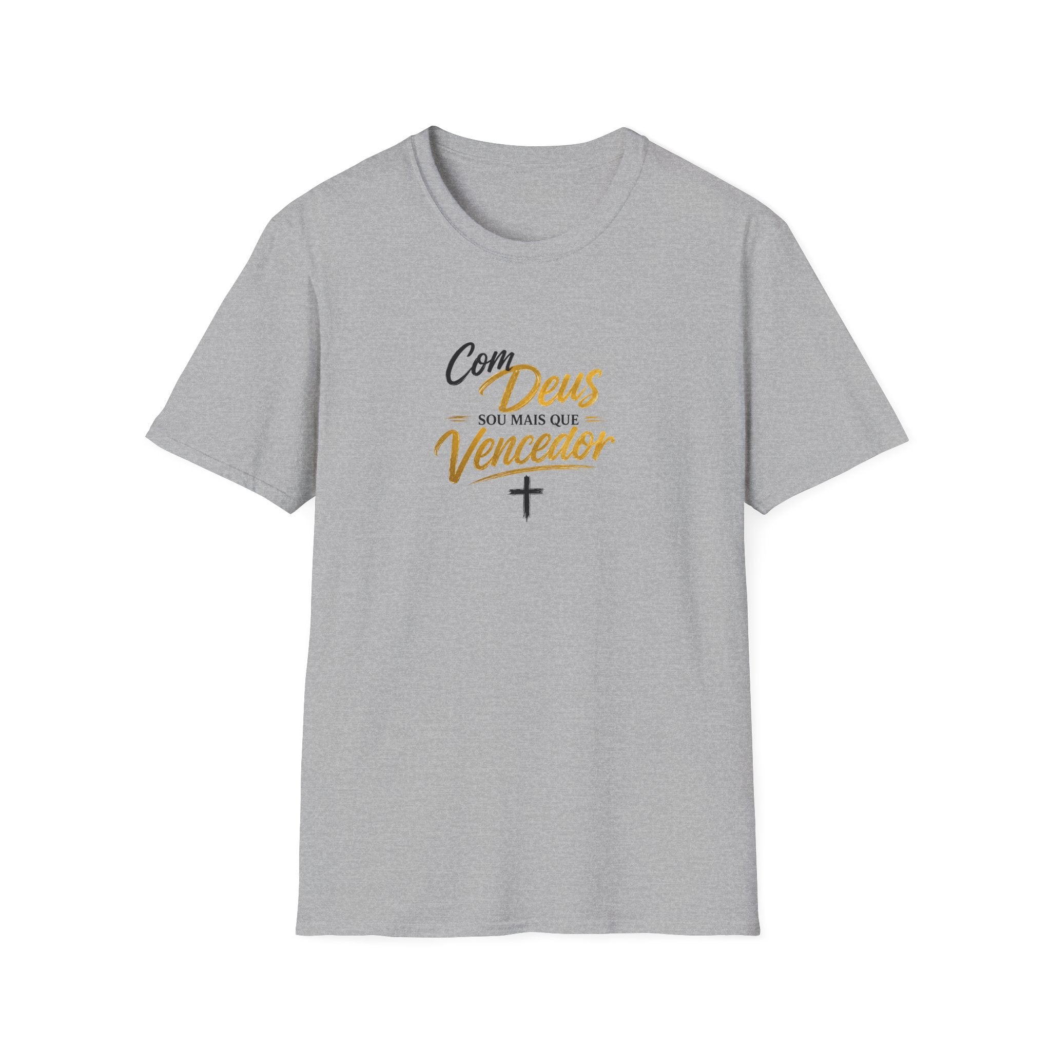 T‑Shirt — "Com Deus Sou Mais Que Vencedor"