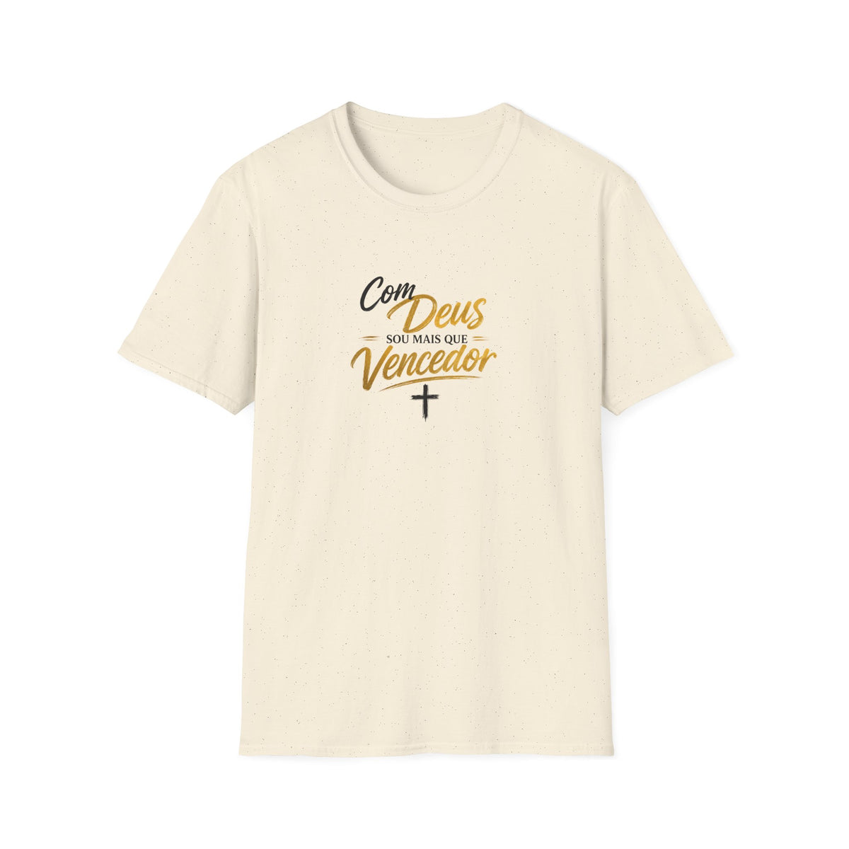 T‑Shirt — "Com Deus Sou Mais Que Vencedor"