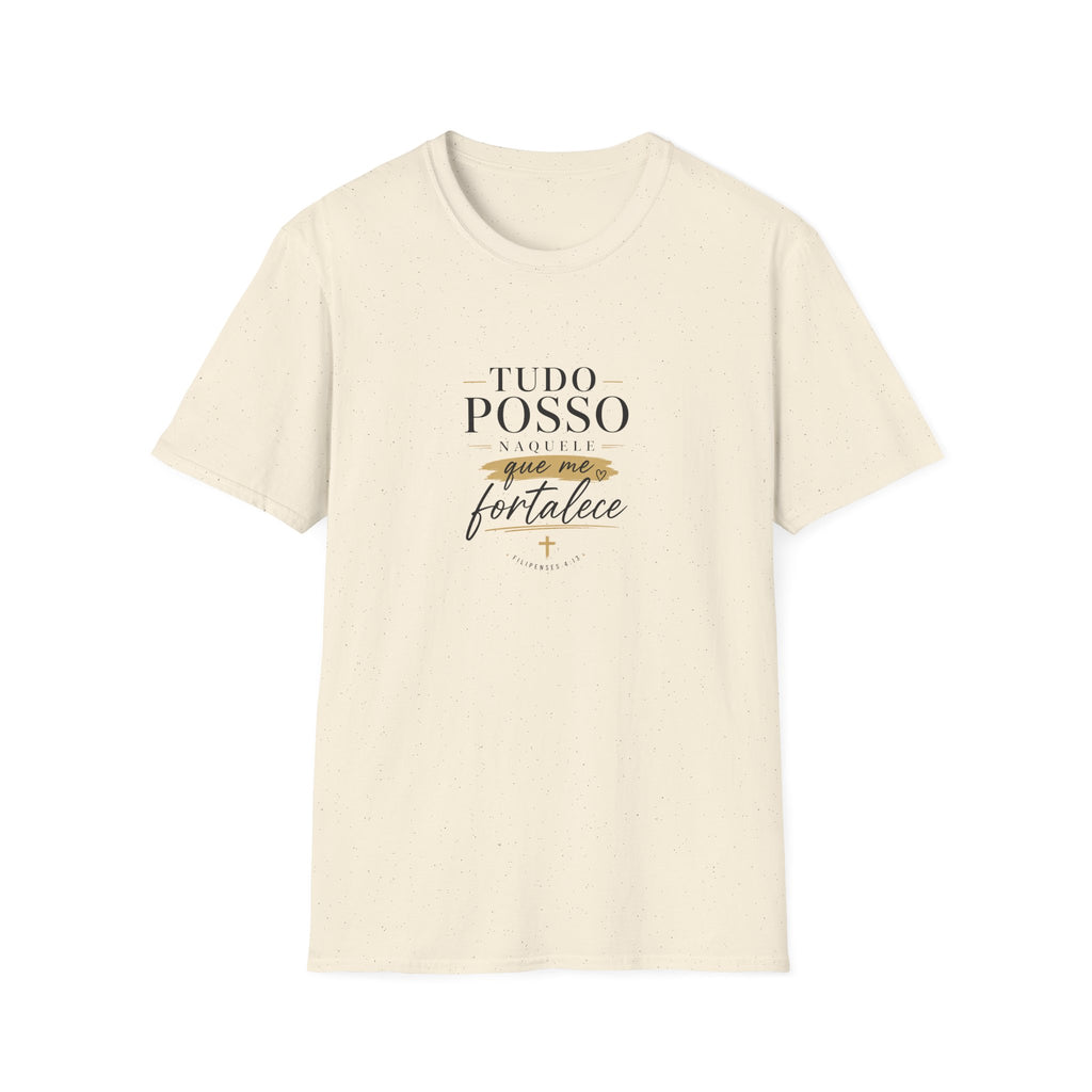T-Shirt — "Tudo Posso Naquele que Me Fortalece"