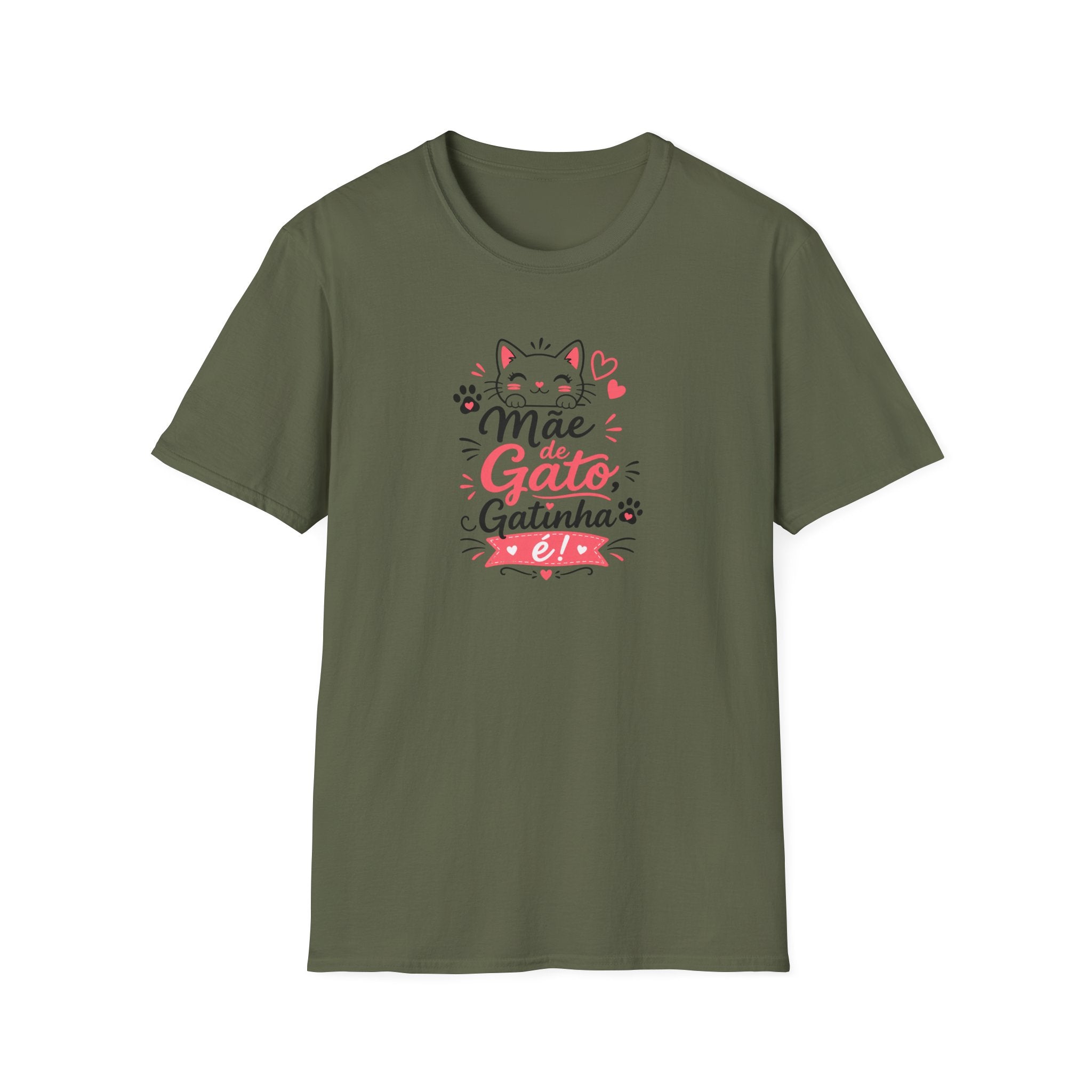 T-Shirt — "Mãe de Gato Gatinha"