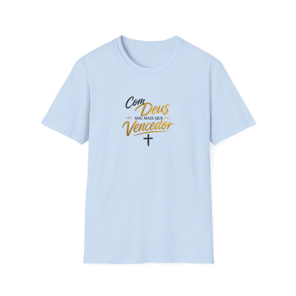 T‑Shirt — "Com Deus Sou Mais Que Vencedor"