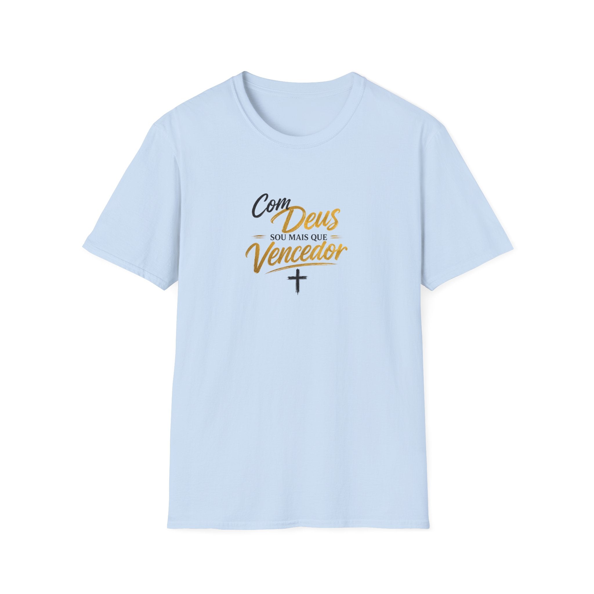 T‑Shirt — "Com Deus Sou Mais Que Vencedor"