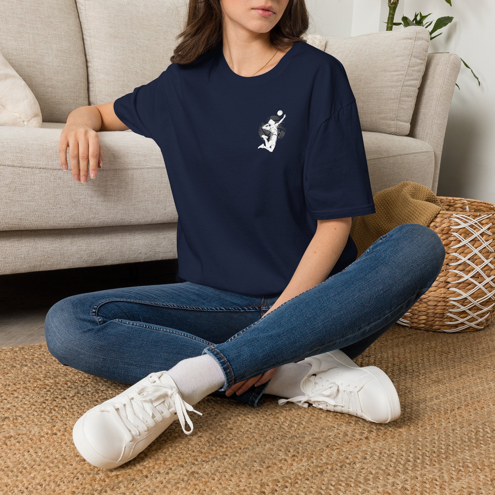T-Shirt — “Fly High Hit Hard” Volleyboll