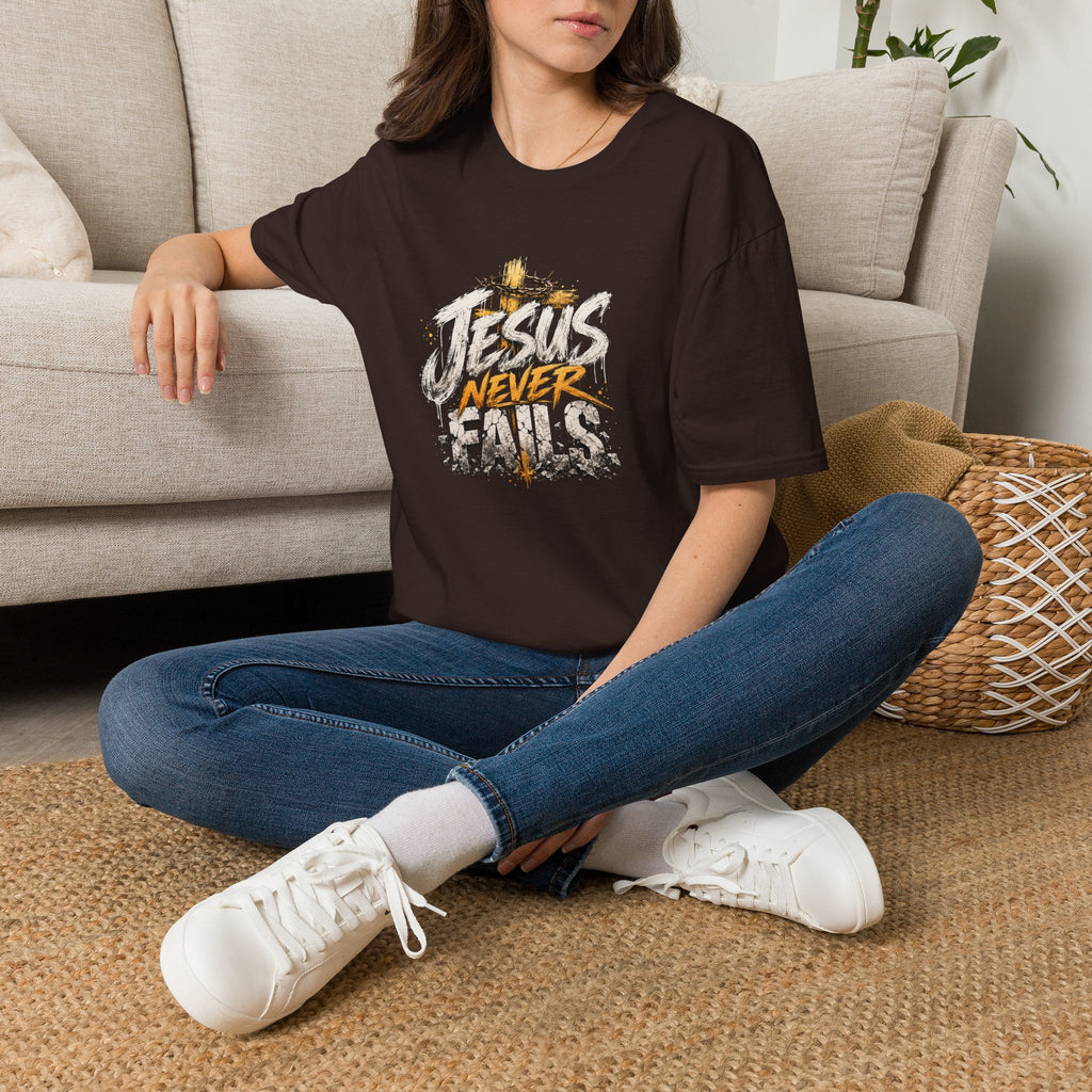 T-Shirt — Jesus Never Fails