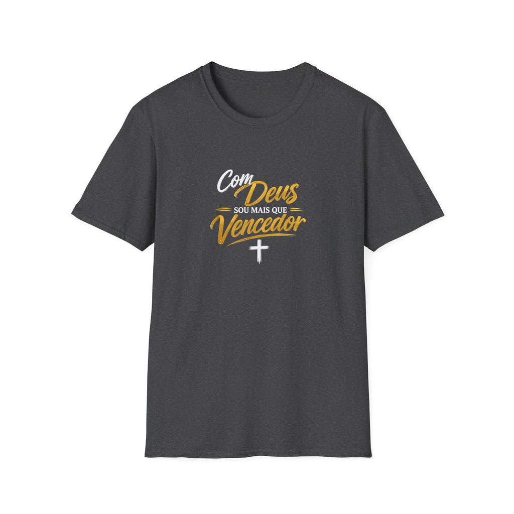 T-Shirt "Com Deus sou mais que vencedor"