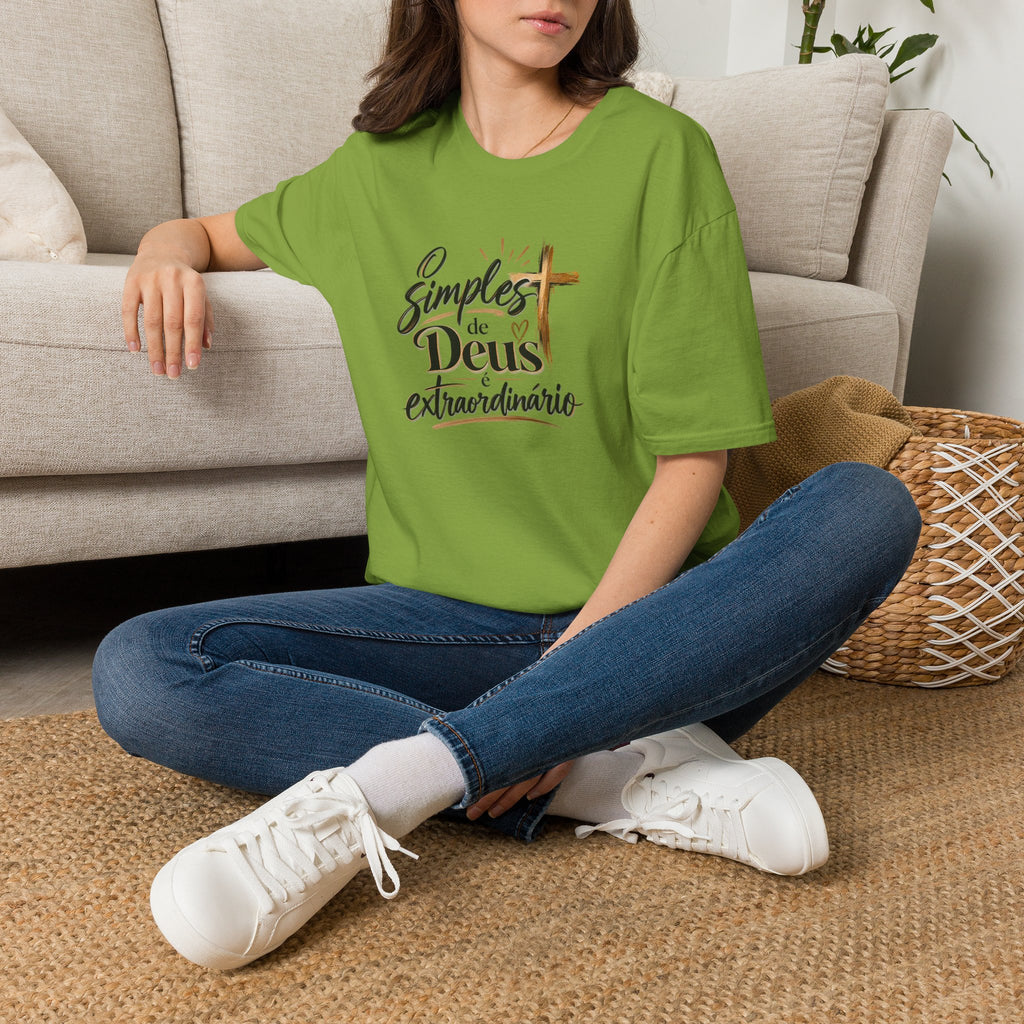 T-Shirt — "O Simples de Deus é Extraordinário"