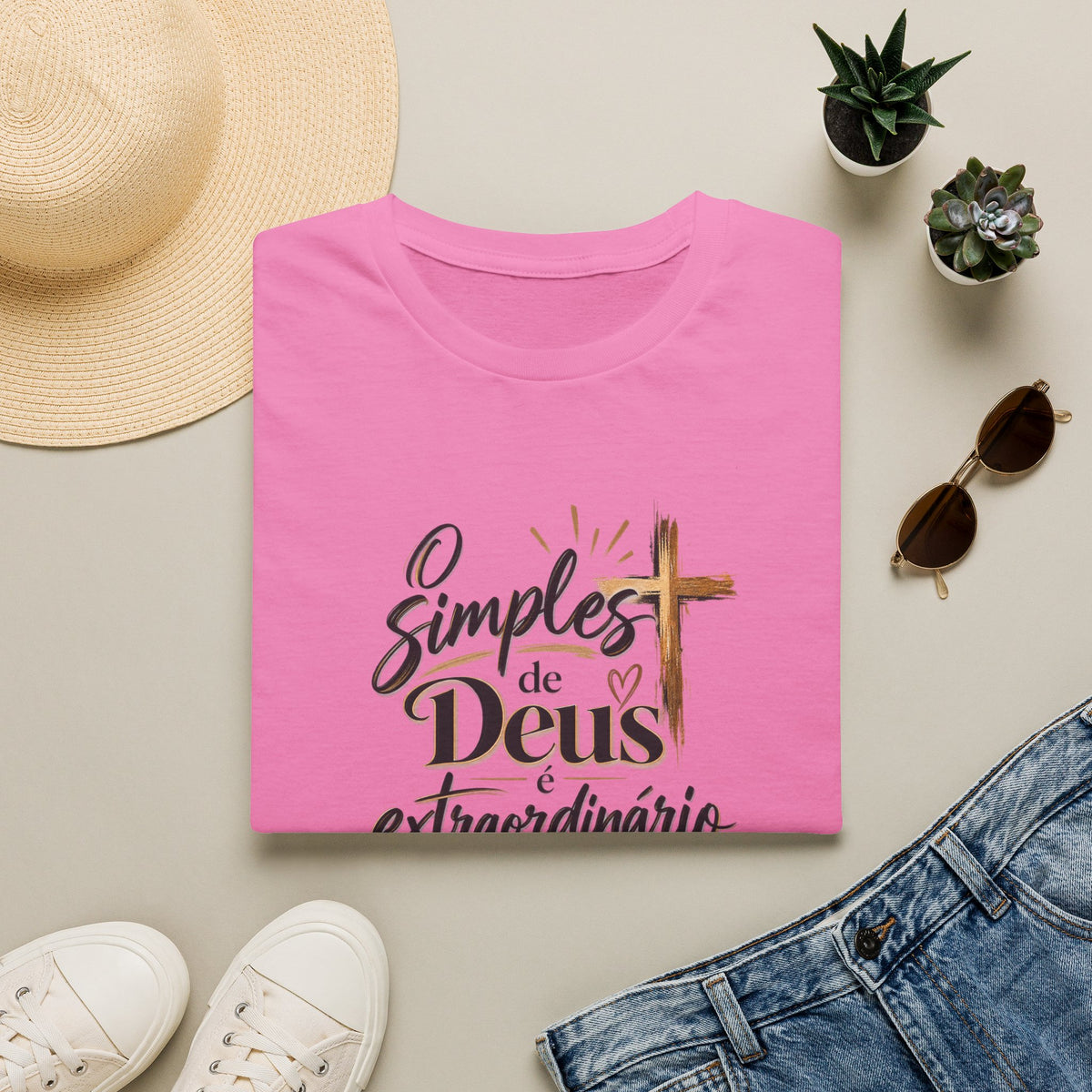 T-Shirt — "O Simples de Deus é Extraordinário"