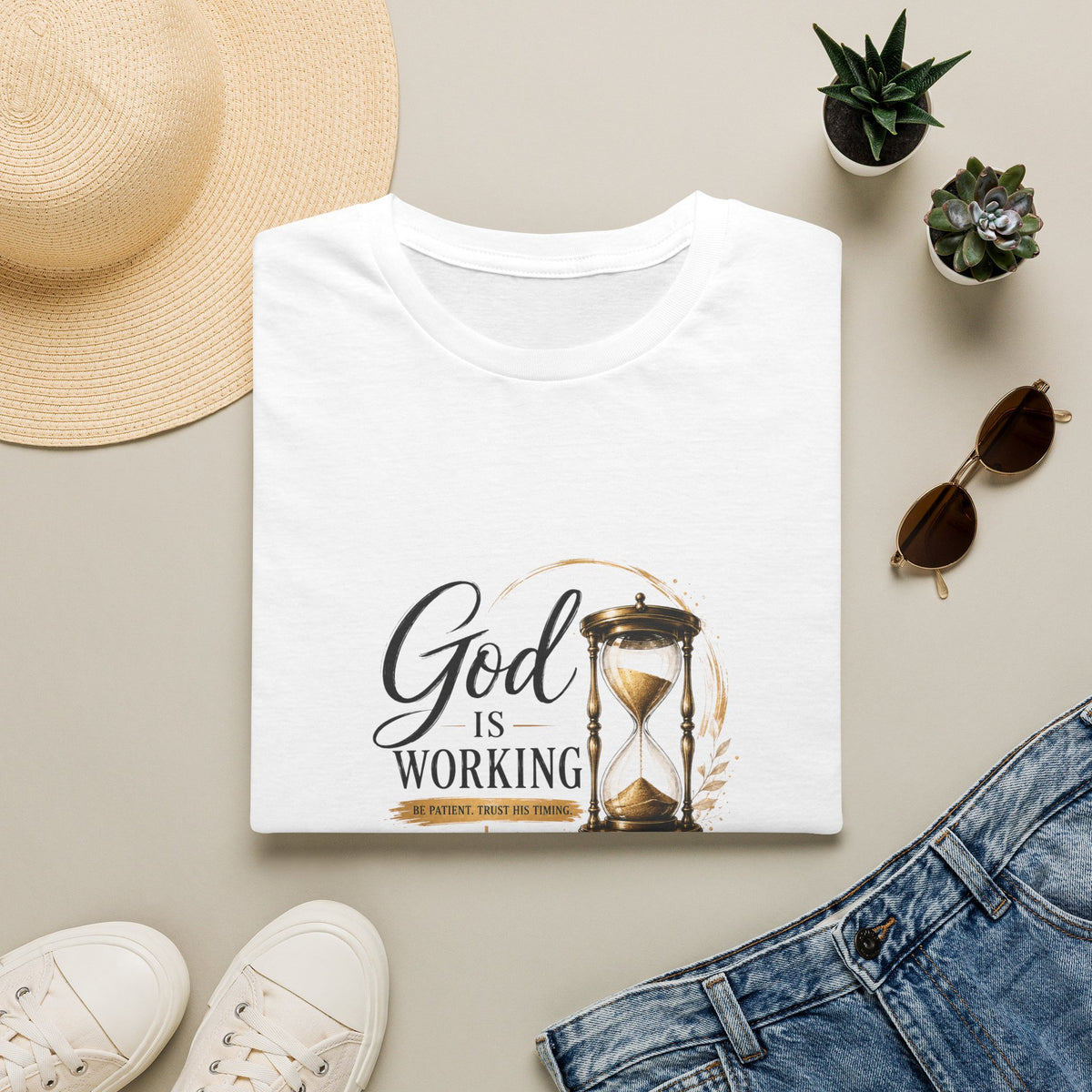 T-Shirt "God Is Working"