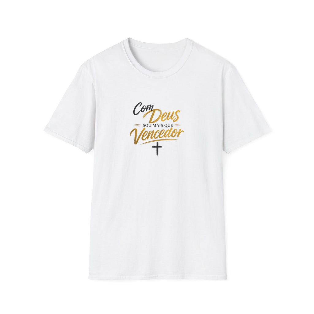 T‑Shirt — "Com Deus Sou Mais Que Vencedor"