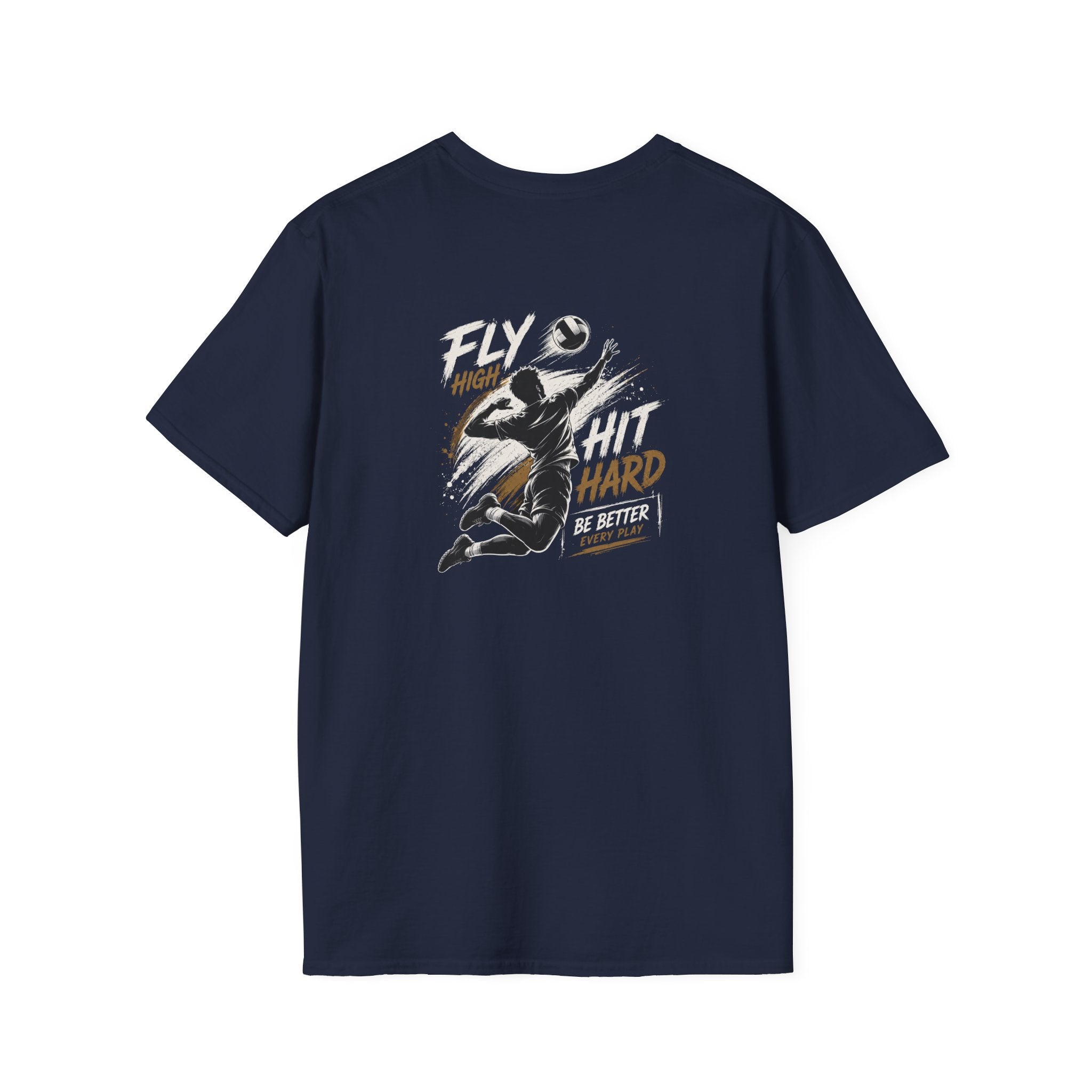 T-Shirt — “Fly High Hit Hard” Volleyboll