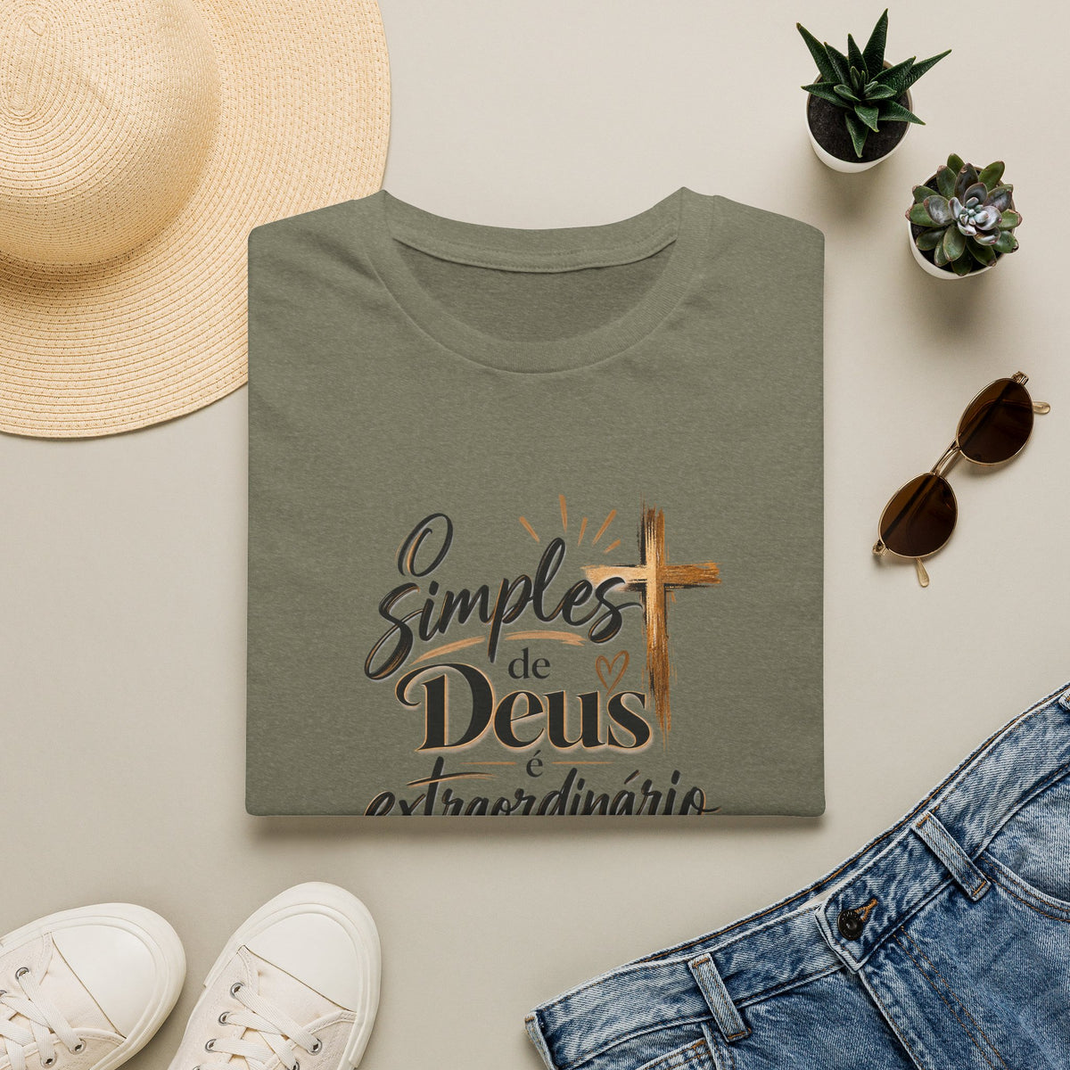 T-Shirt — "O Simples de Deus é Extraordinário"