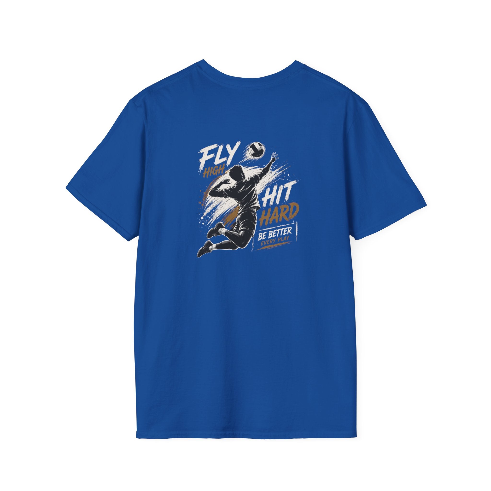 T-Shirt — “Fly High Hit Hard” Volleyboll