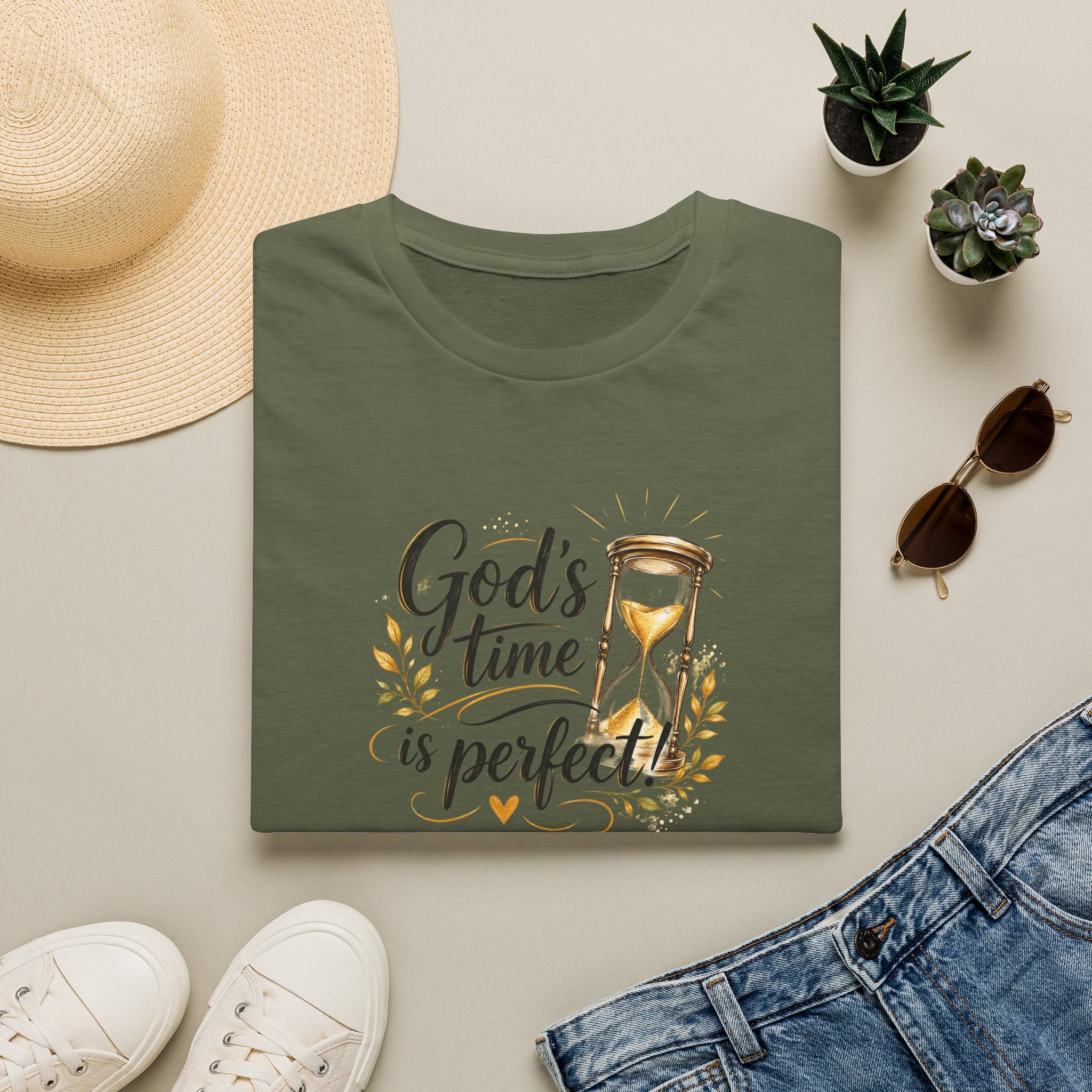 T-Shirt "God's Time Is Perfect"