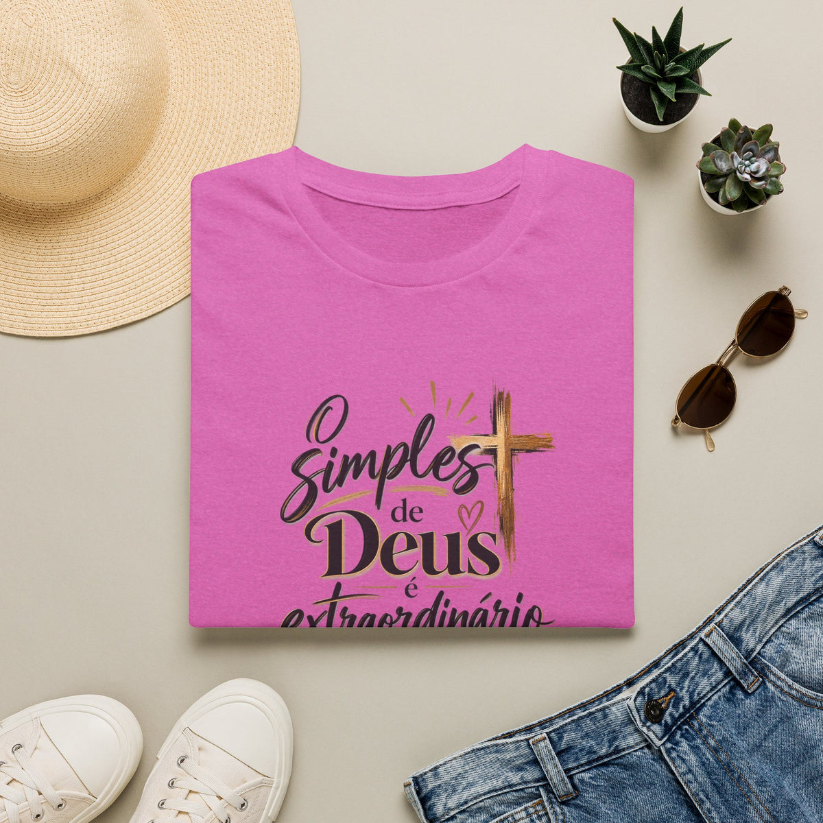 T-Shirt — "O Simples de Deus é Extraordinário"