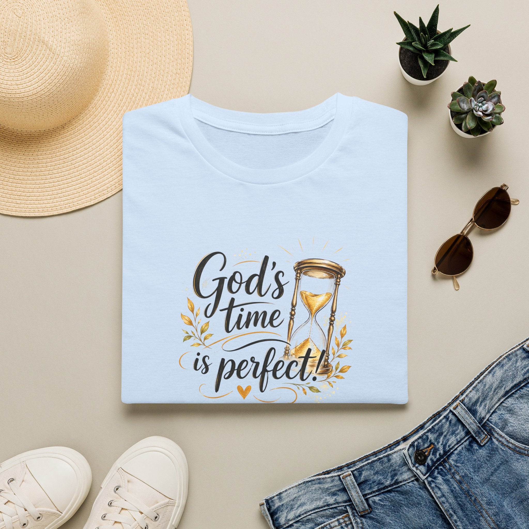 T-Shirt "God's Time Is Perfect"
