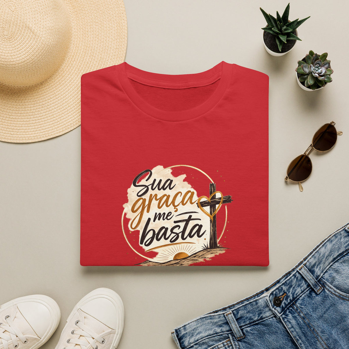 T‑Shirt - "Sua Graça Me Basta"