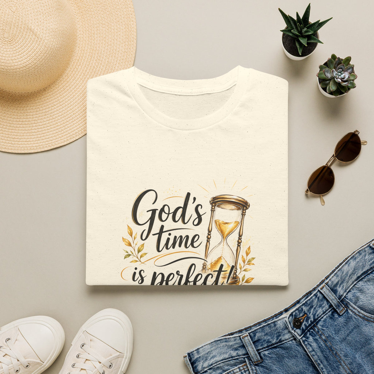 T-Shirt "God's Time Is Perfect"