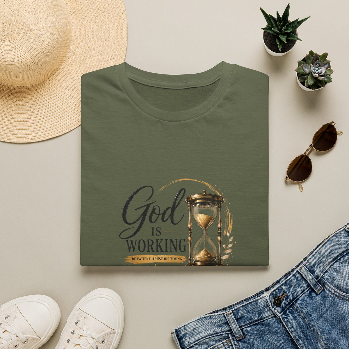 T-Shirt "God Is Working"
