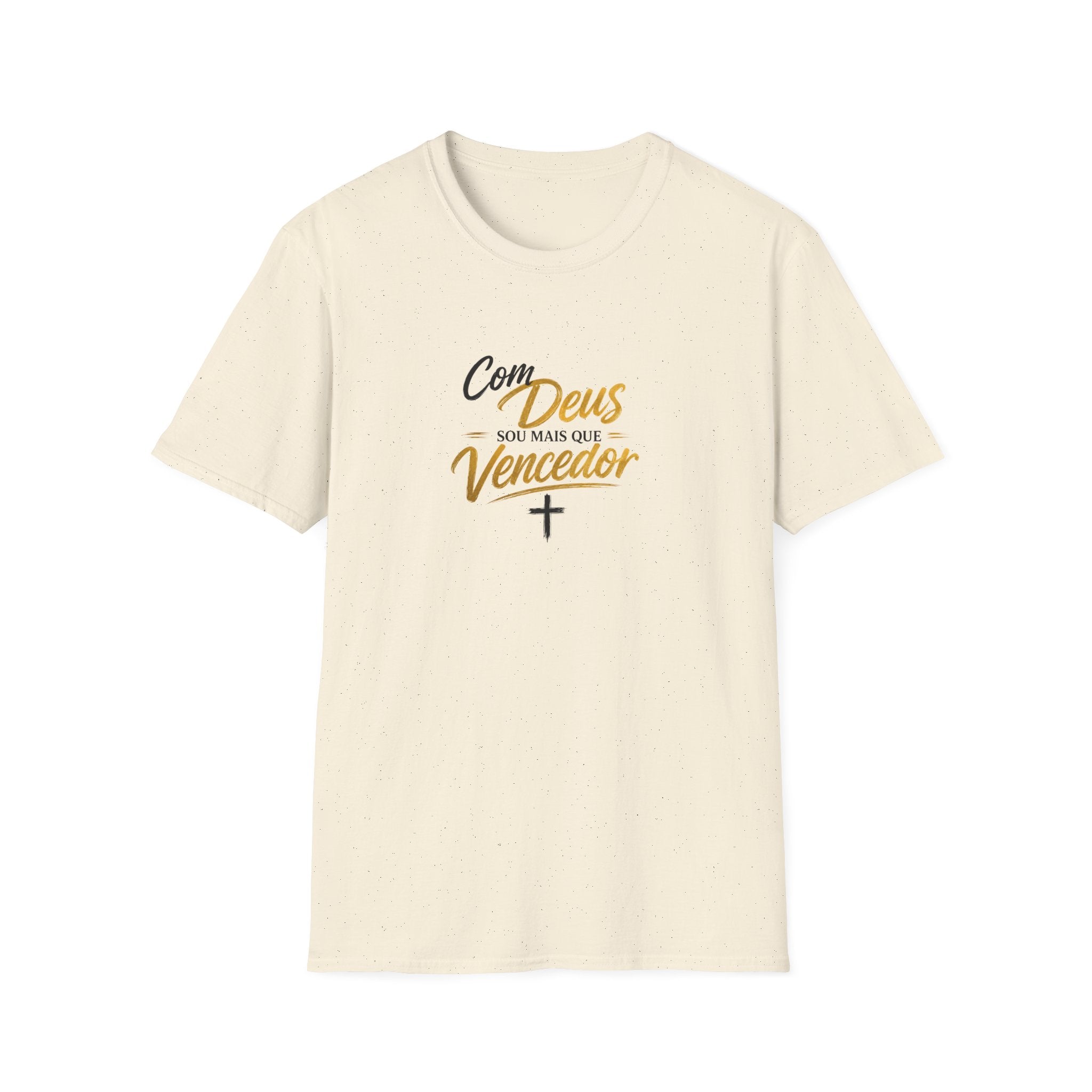 T‑Shirt — "Com Deus Sou Mais Que Vencedor"
