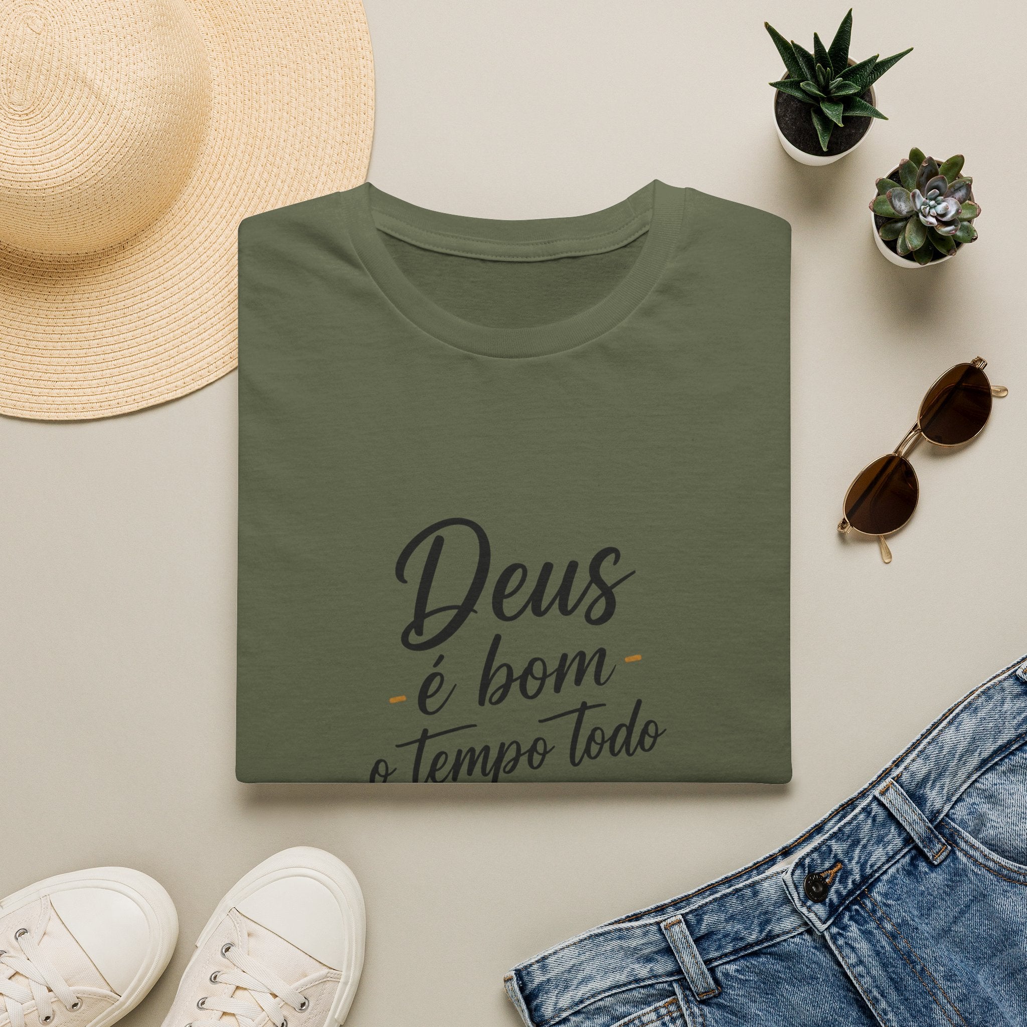 T-Shirt "Deus é bom o tempo todo"