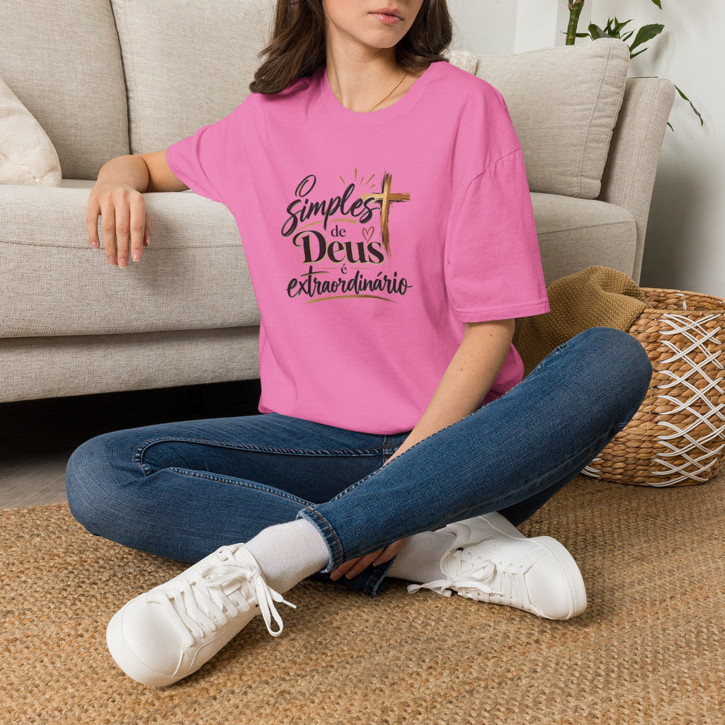 T-Shirt — "O Simples de Deus é Extraordinário"