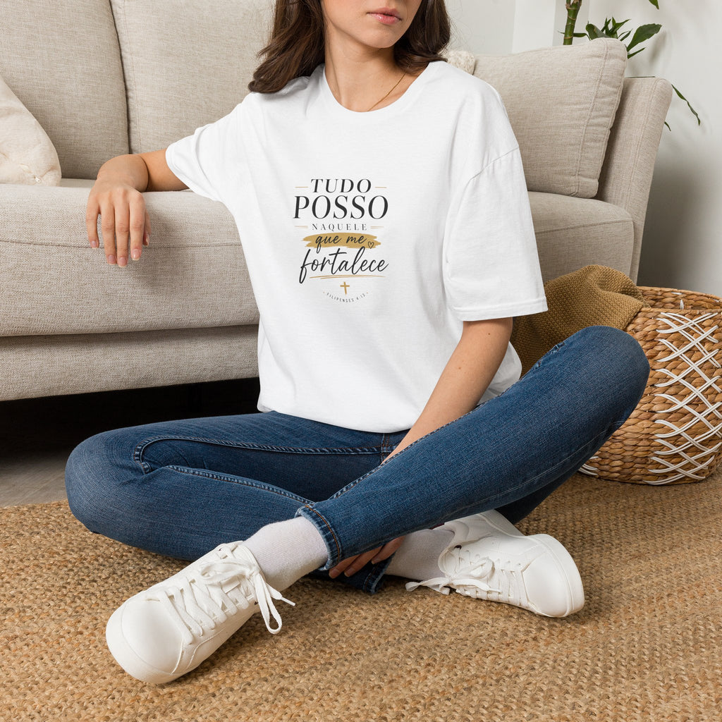 T-Shirt — "Tudo Posso Naquele que Me Fortalece"