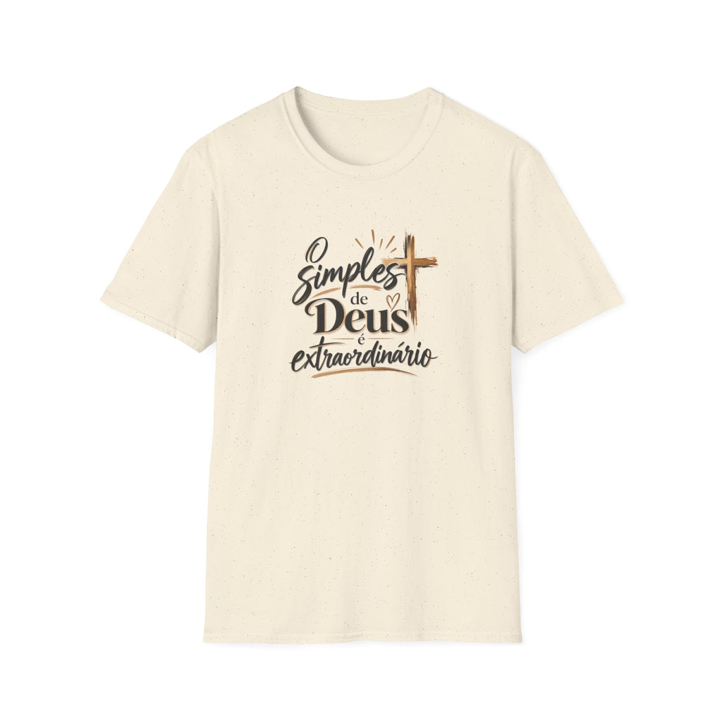 T-Shirt — "O Simples de Deus é Extraordinário"