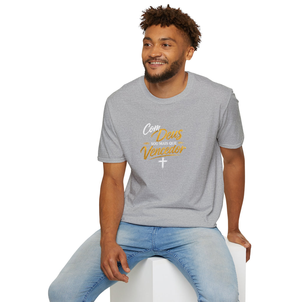 T-Shirt "Com Deus sou mais que vencedor"