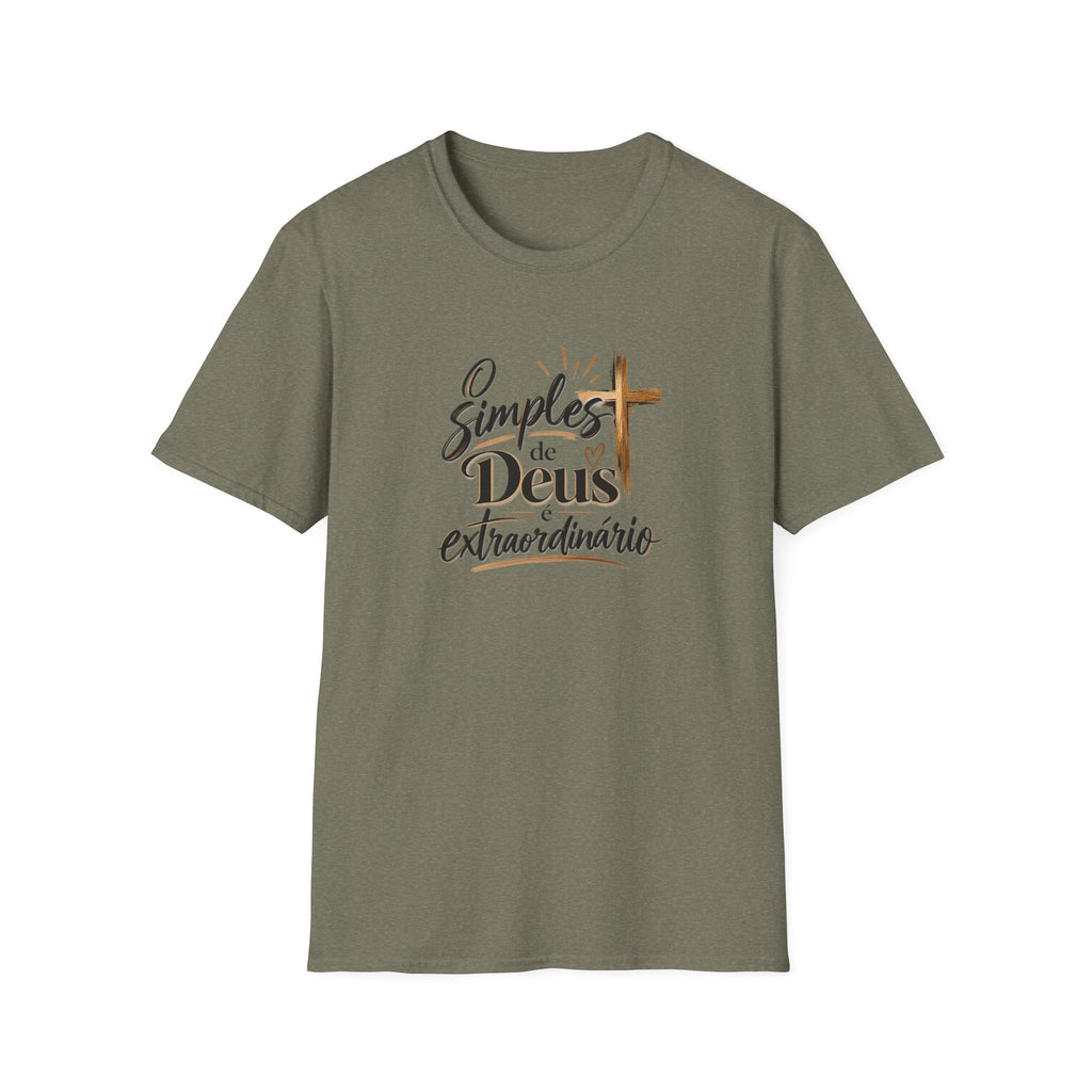 T-Shirt — "O Simples de Deus é Extraordinário"